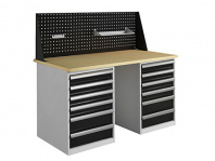 Верстак Expert T W150 комплект 4 (ExpTW150.T6/T6.010) — габариты 1370х1500х750 мм, 2 тумбы